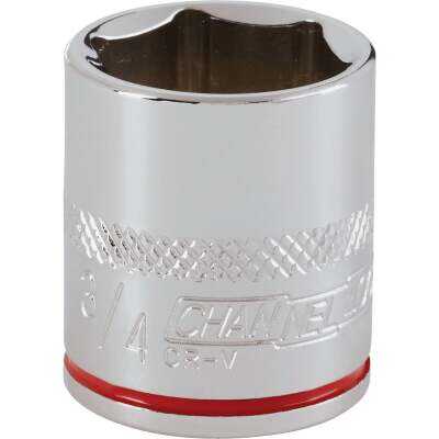 Channellock 3/8 In. Drive 3/4 In. 6-Point Shallow Standard Socket